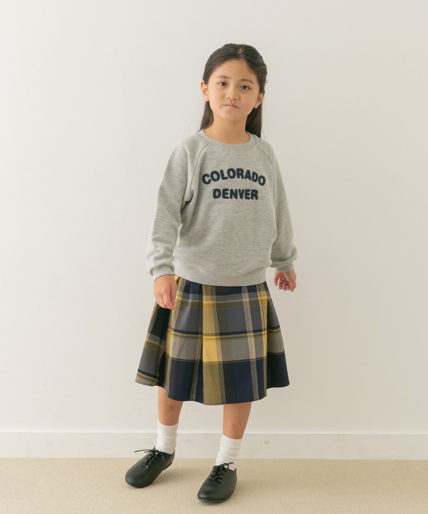 URBAN RESEARCH DOORS「『親子リンク』カラーチェックスカート(KIDS)」|その他|