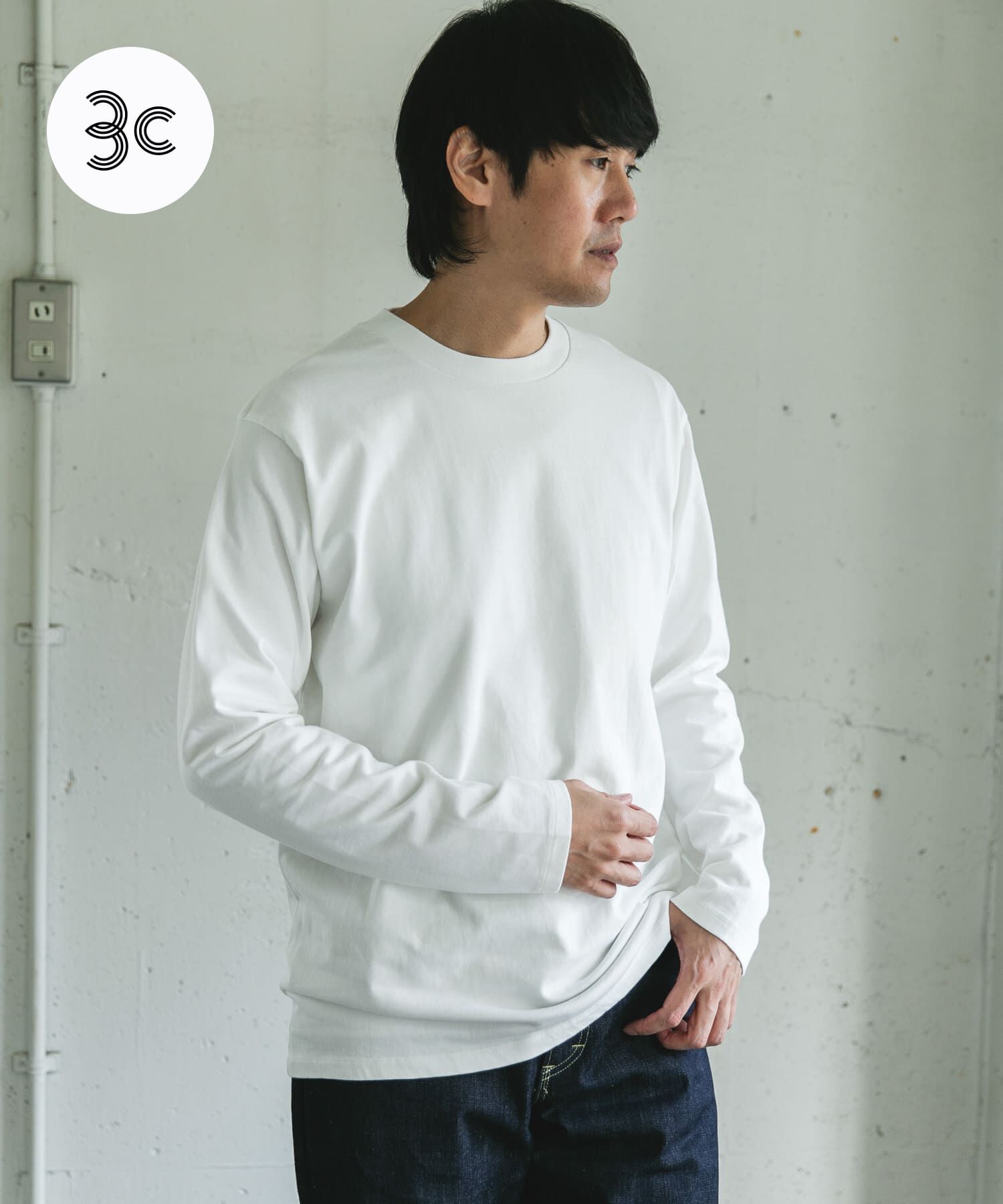 URBAN RESEARCH DOORS「Grow Organic クルーネックTシャツ」|Tシャツ・カットソー|オフホワイト