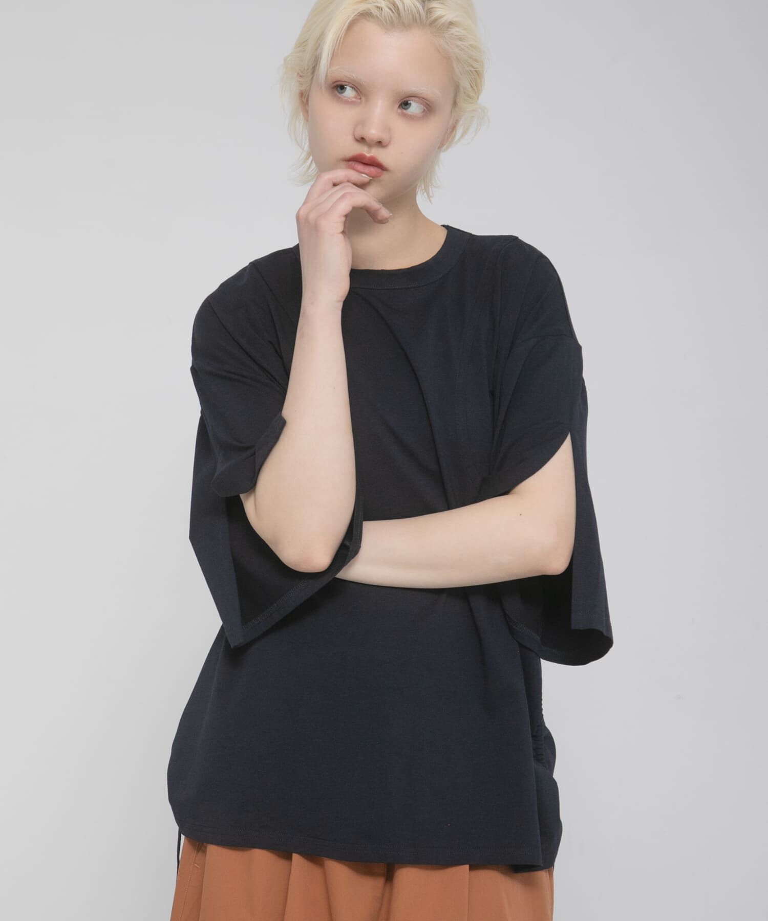 LAATO「shirring over tee」|Tシャツ・カットソー|