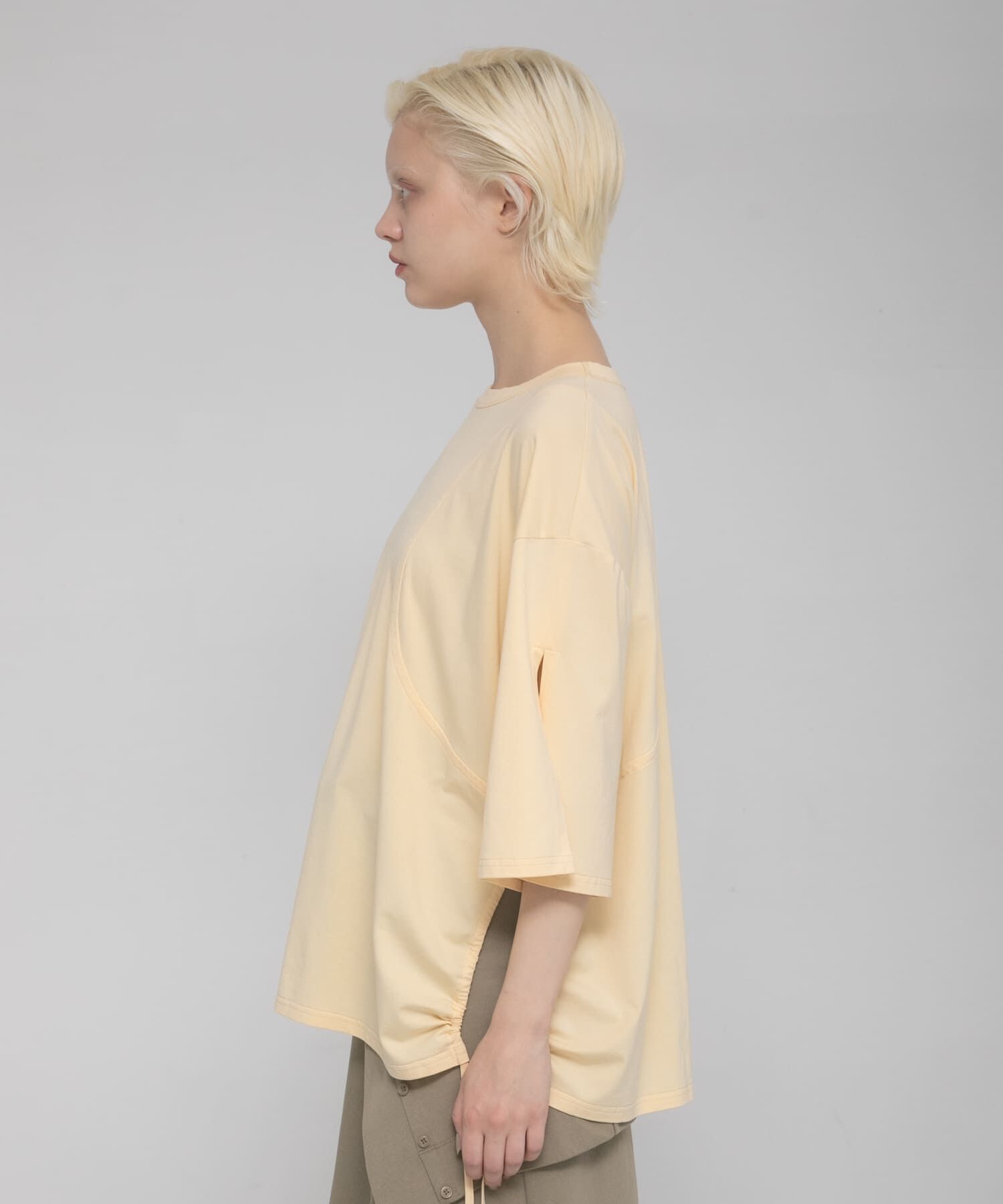 LAATO「shirring over tee」|Tシャツ・カットソー|