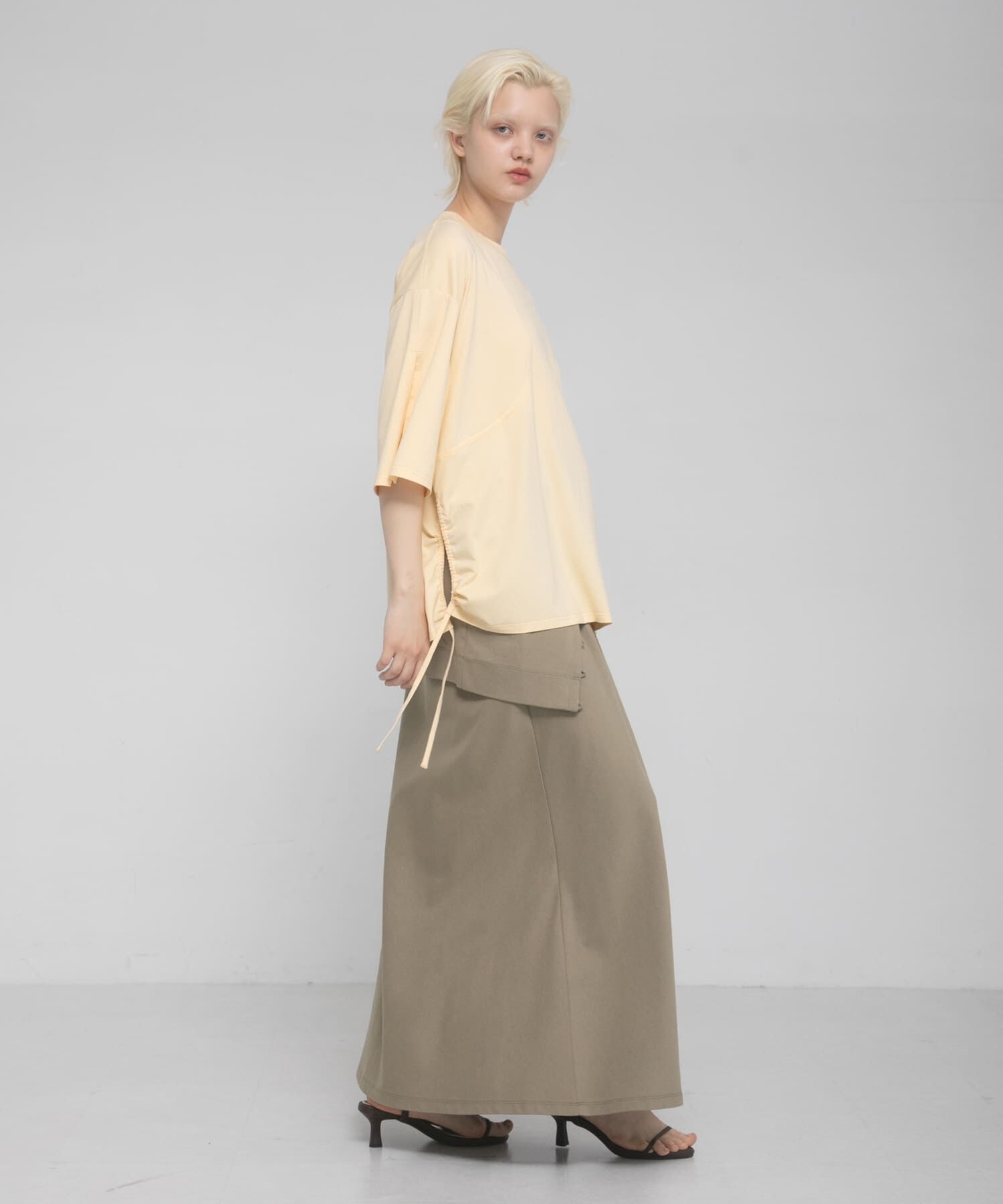 LAATO「shirring over tee」|Tシャツ・カットソー|