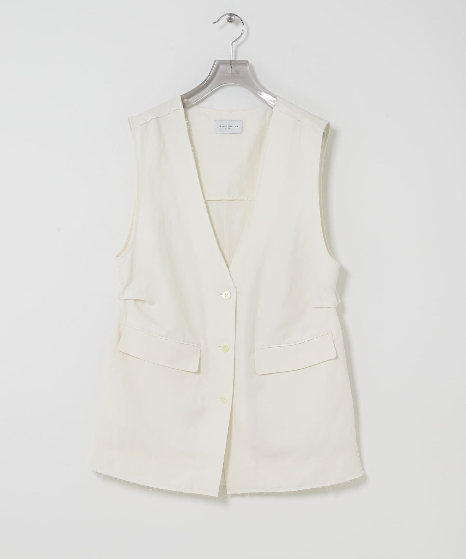 URBAN RESEARCH「new basic　SILK LINEN GILET」|ダウンベスト・ベスト|