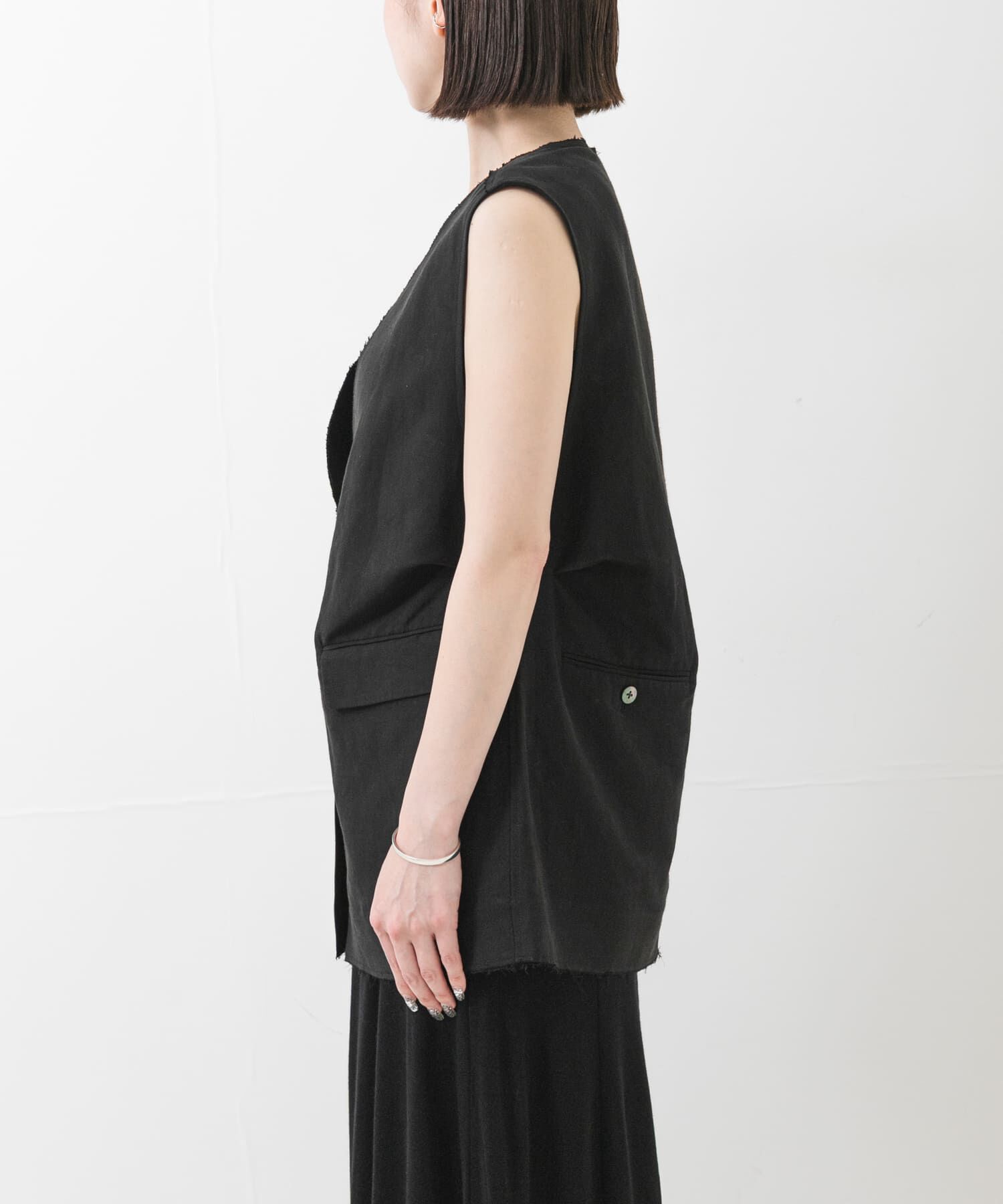 URBAN RESEARCH「new basic　SILK LINEN GILET」|ダウンベスト・ベスト|