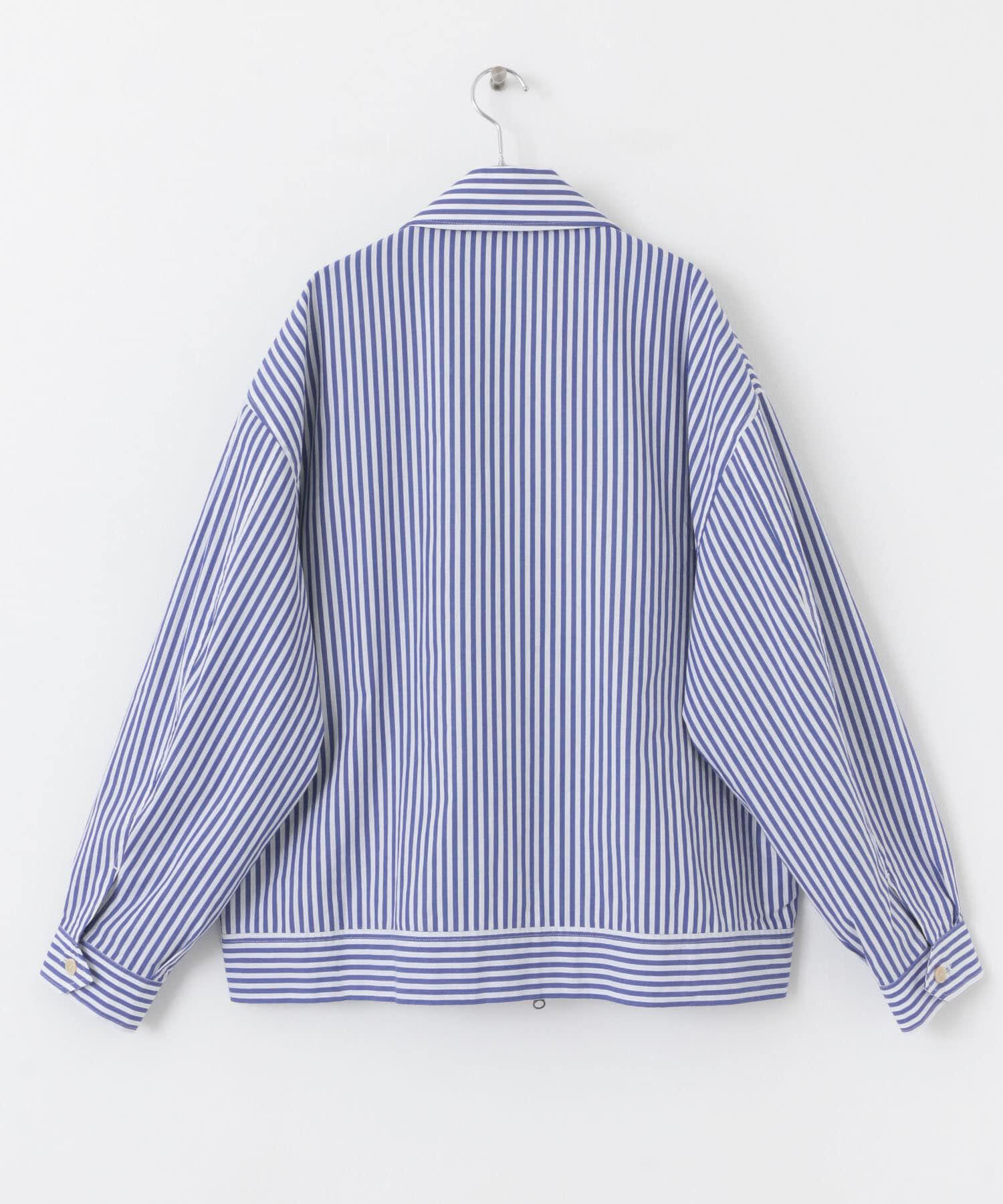 SENSE OF PLACE by URBAN RESEARCH「hxcyyd &times; SOP　ストライプフラワーコサージュシャツブルゾン(UNISEX)」|ブルゾン・スタジャン|