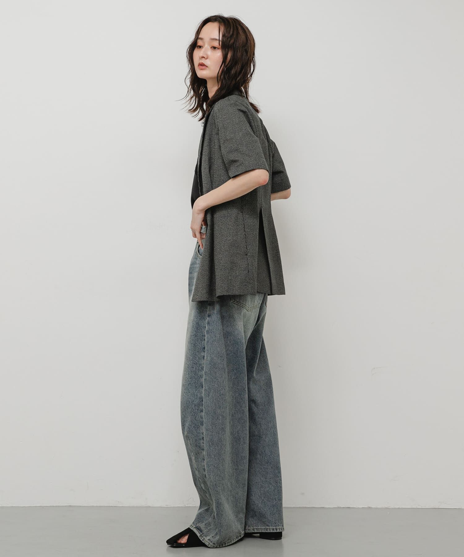 SENSE OF PLACE by URBAN RESEARCH「Vカットアシンメトリーパンプス」|パンプス|