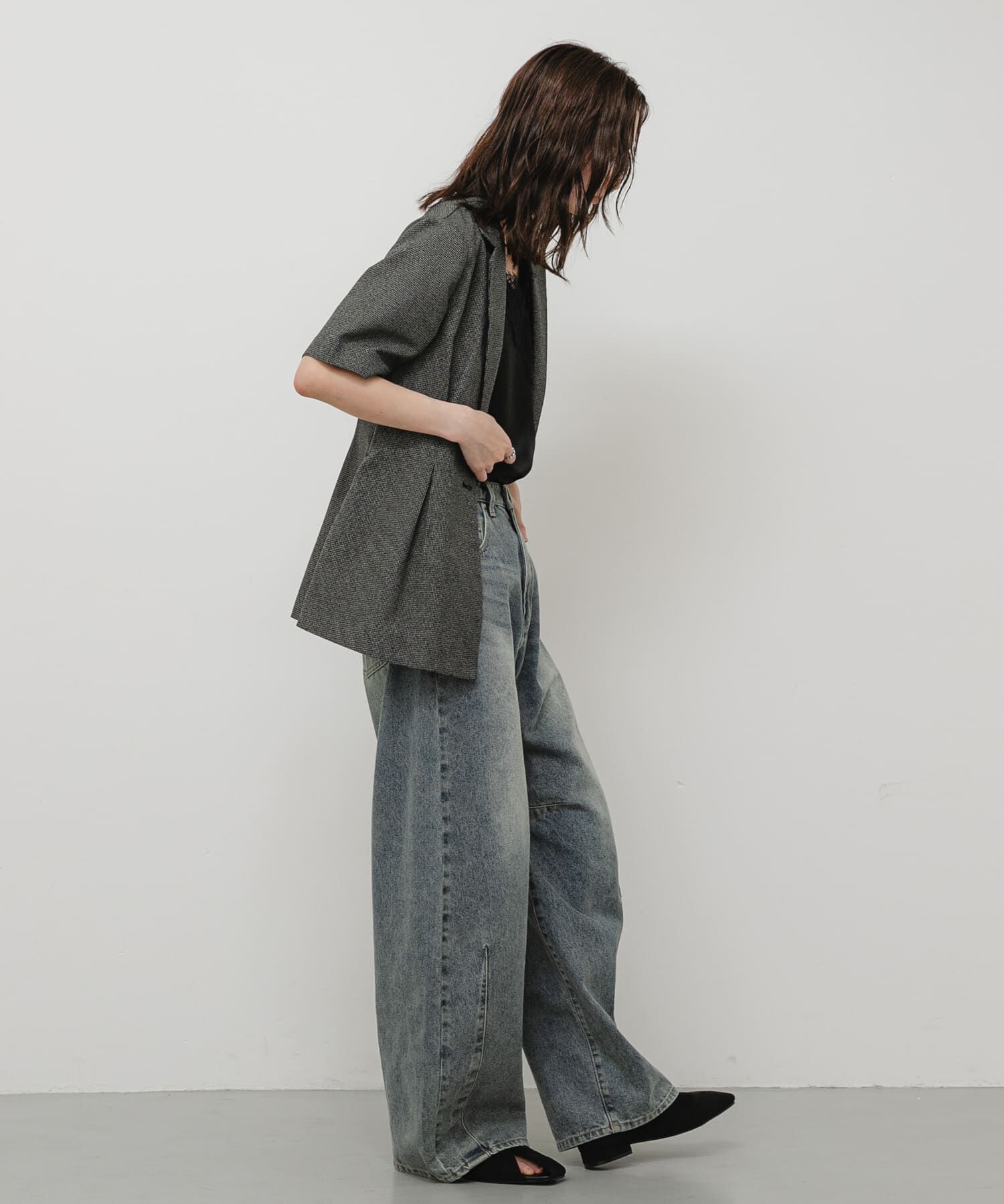 SENSE OF PLACE by URBAN RESEARCH「Vカットアシンメトリーパンプス」|パンプス|