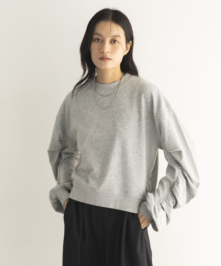 GARAGE OF GOOD CLOTHING「ミニ裏毛袖ギャザープルオーバー」|Tシャツ・カットソー|