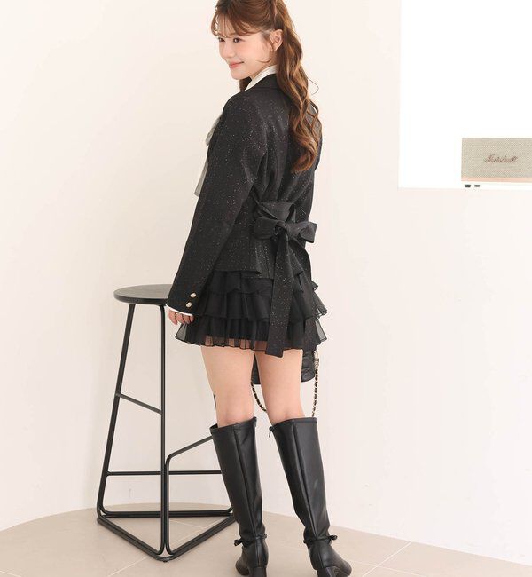  「【SMサイズ展開】ティアードミニスカート/セットアップ可能」|スカート|