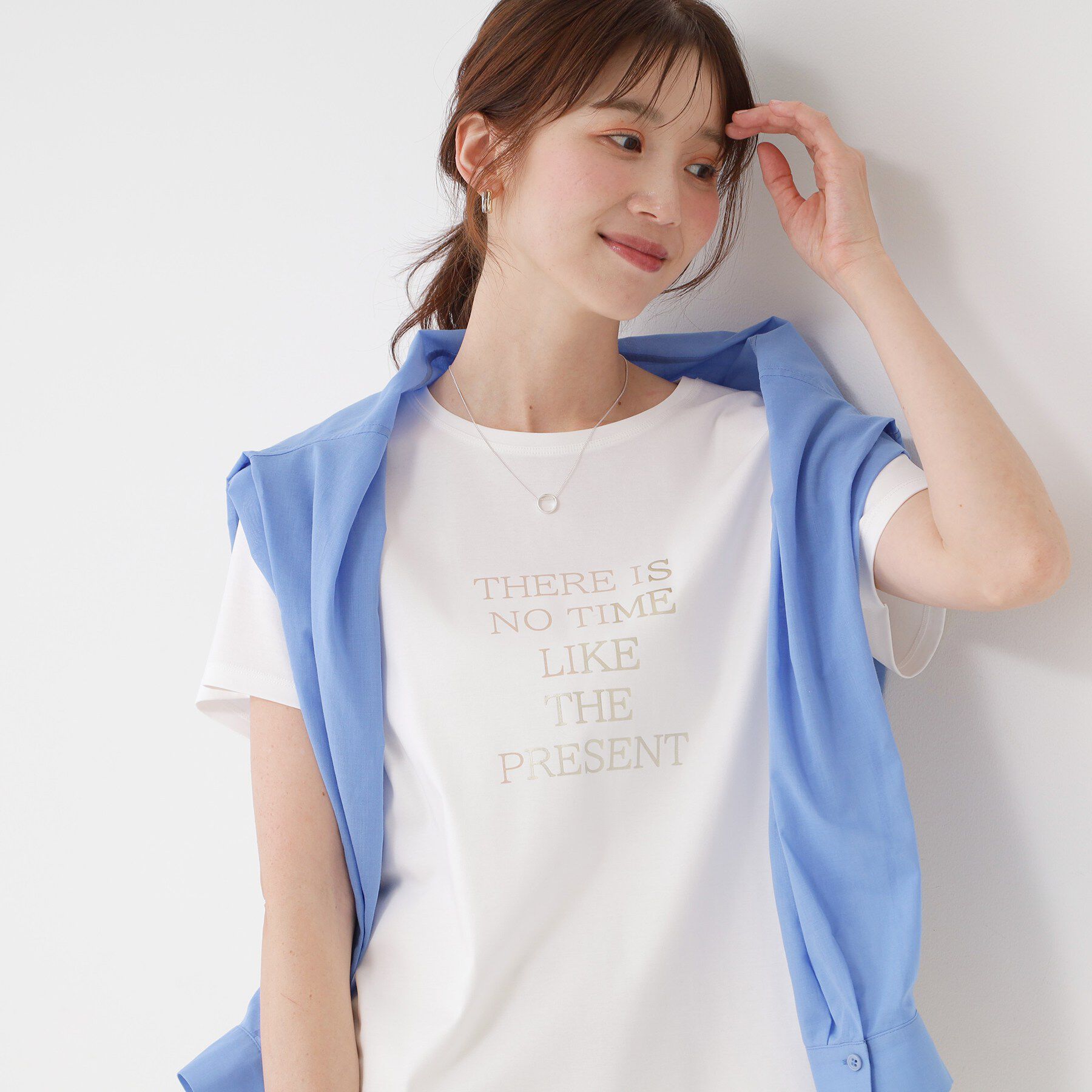 COUP DE CHANCE「【接触冷感/抗菌防臭/消臭/UVカット】半袖ロゴTシャツ」|Tシャツ・カットソー|