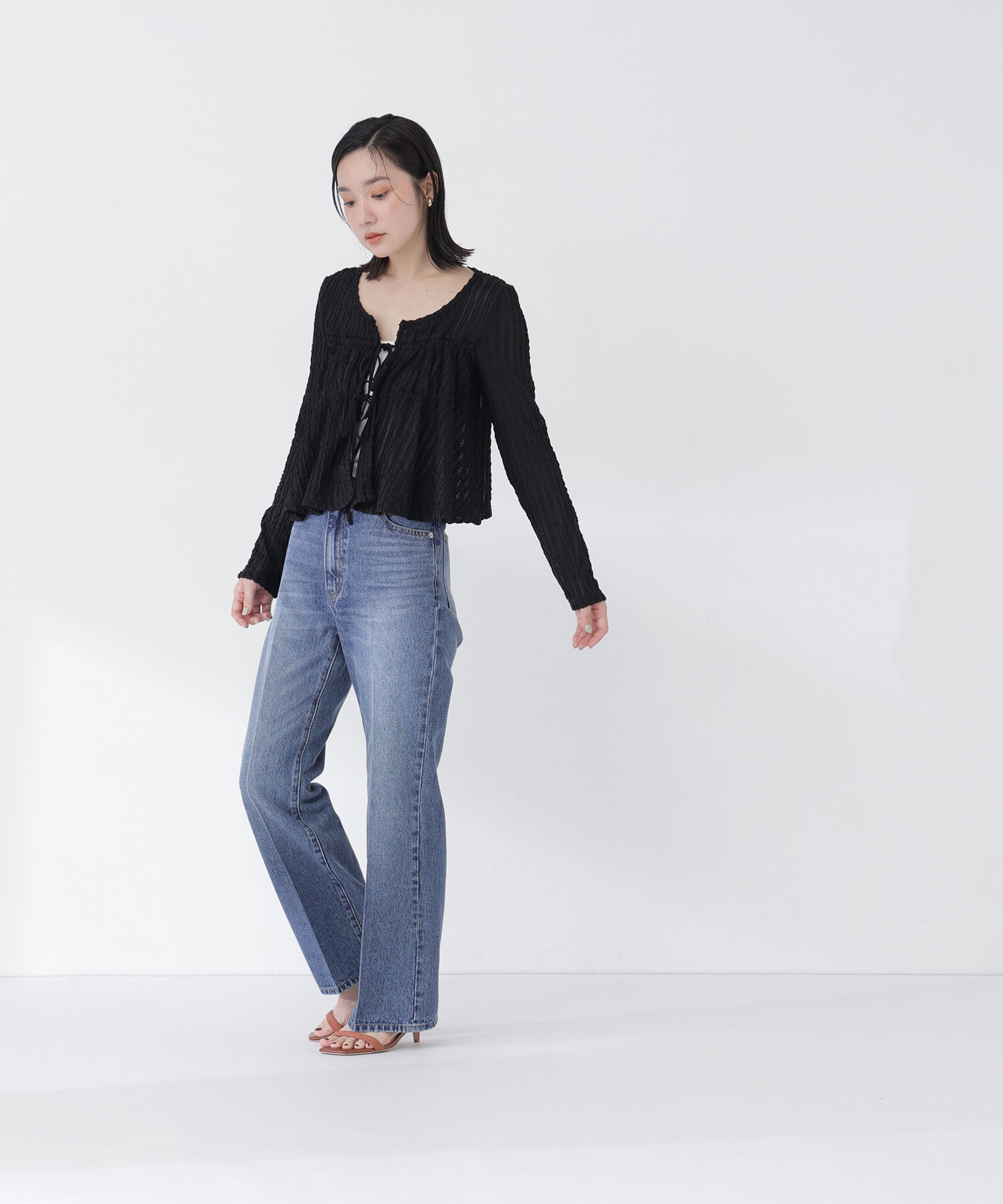  「セミフレアデニムパンツ」|その他|