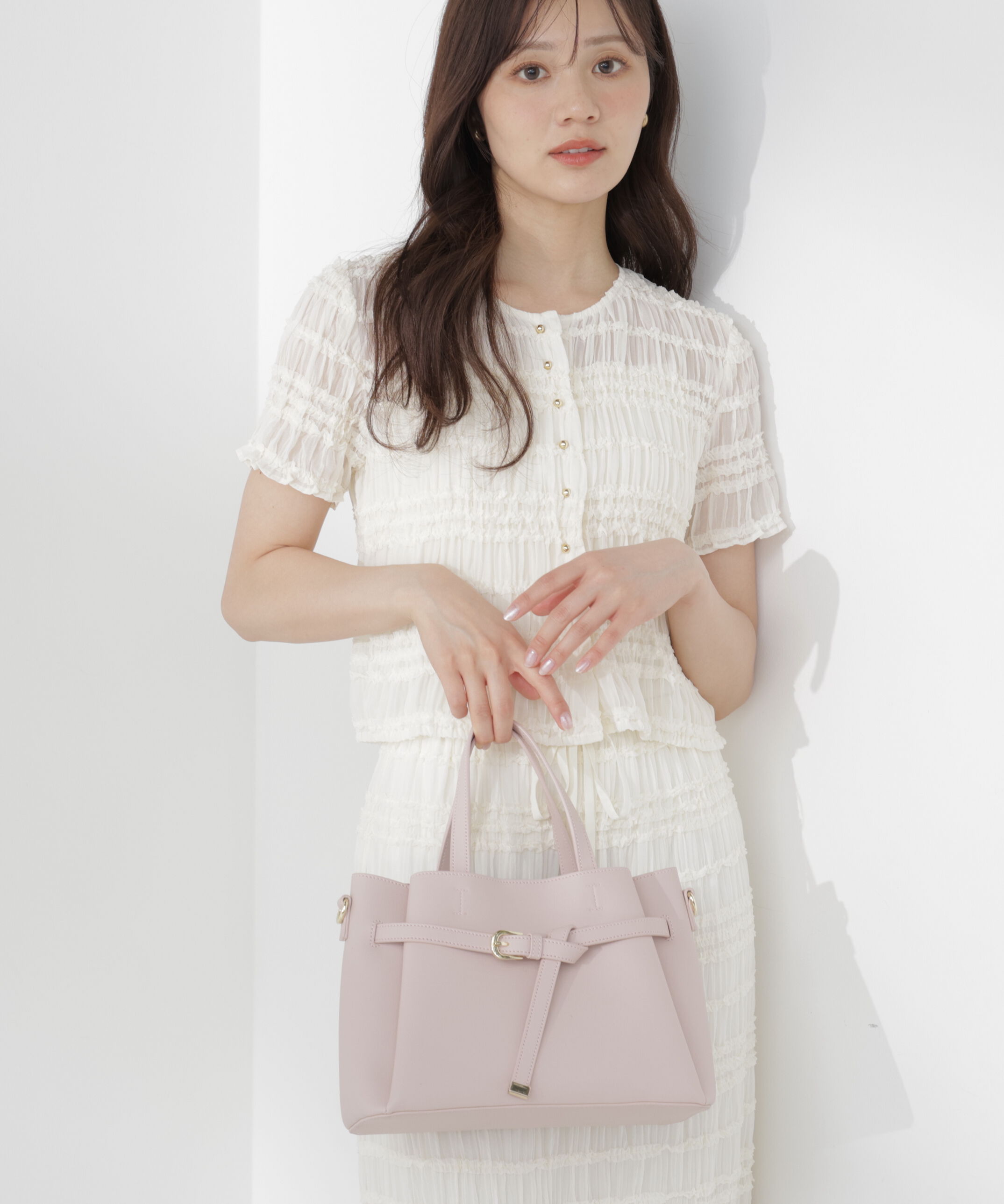 PROPORTION BODY DRESSING「ベルトモチーフトートバッグ」|その他|ピンク