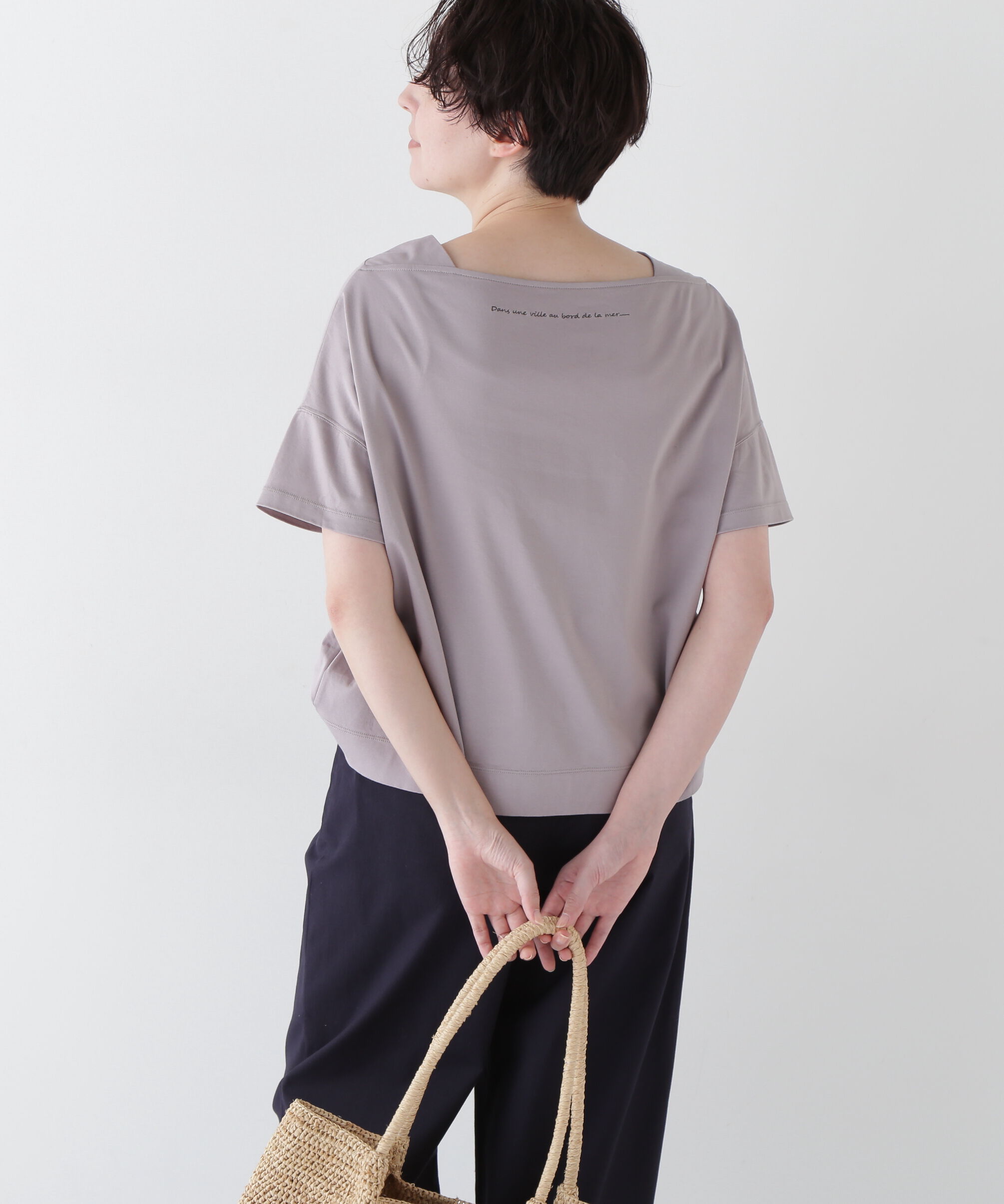  「◆≪汗ジミ軽減≫ 機能素材バック刺繍ロゴプルオーバー」|Tシャツ・カットソー|