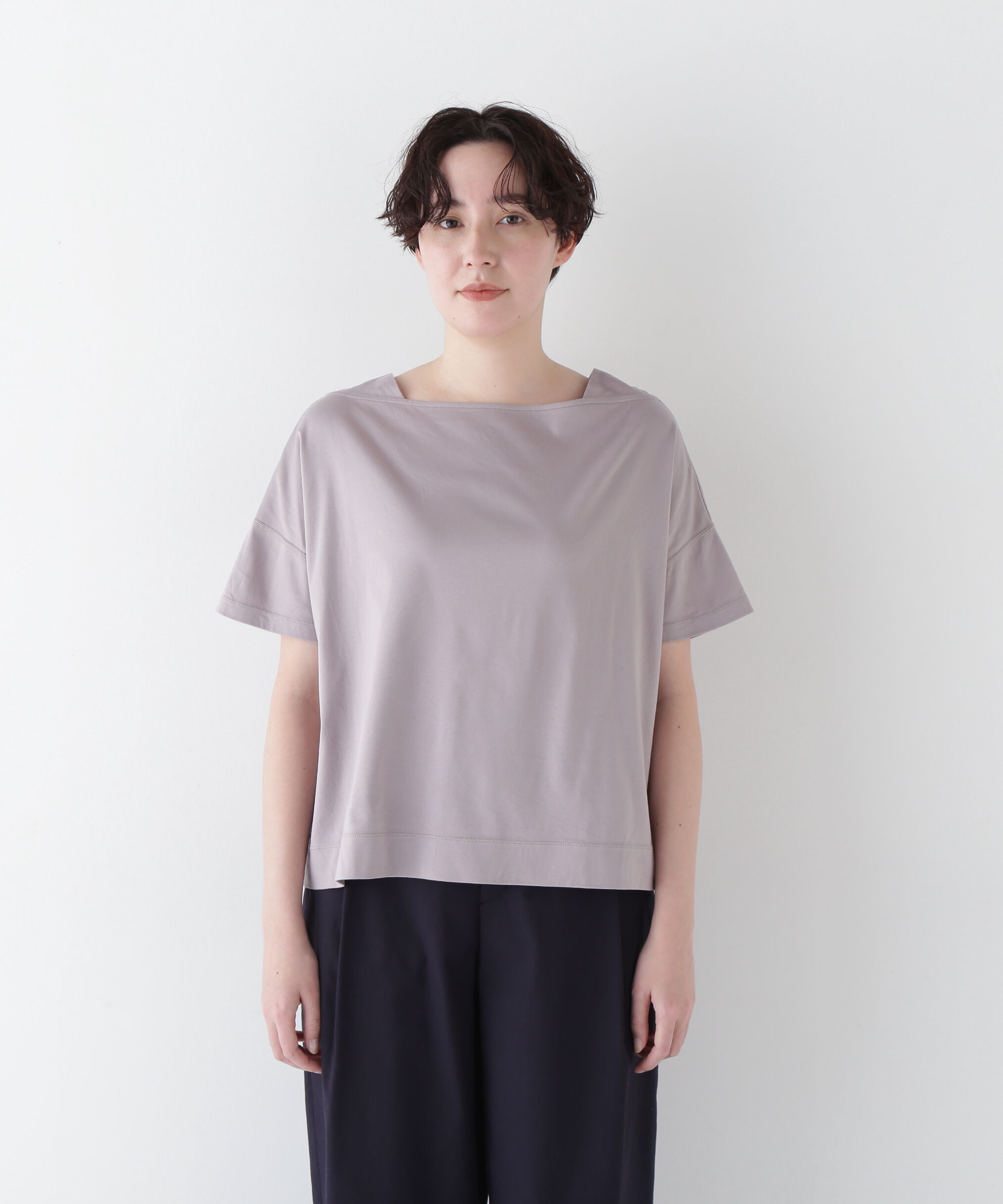  「◆≪汗ジミ軽減≫ 機能素材バック刺繍ロゴプルオーバー」|Tシャツ・カットソー|
