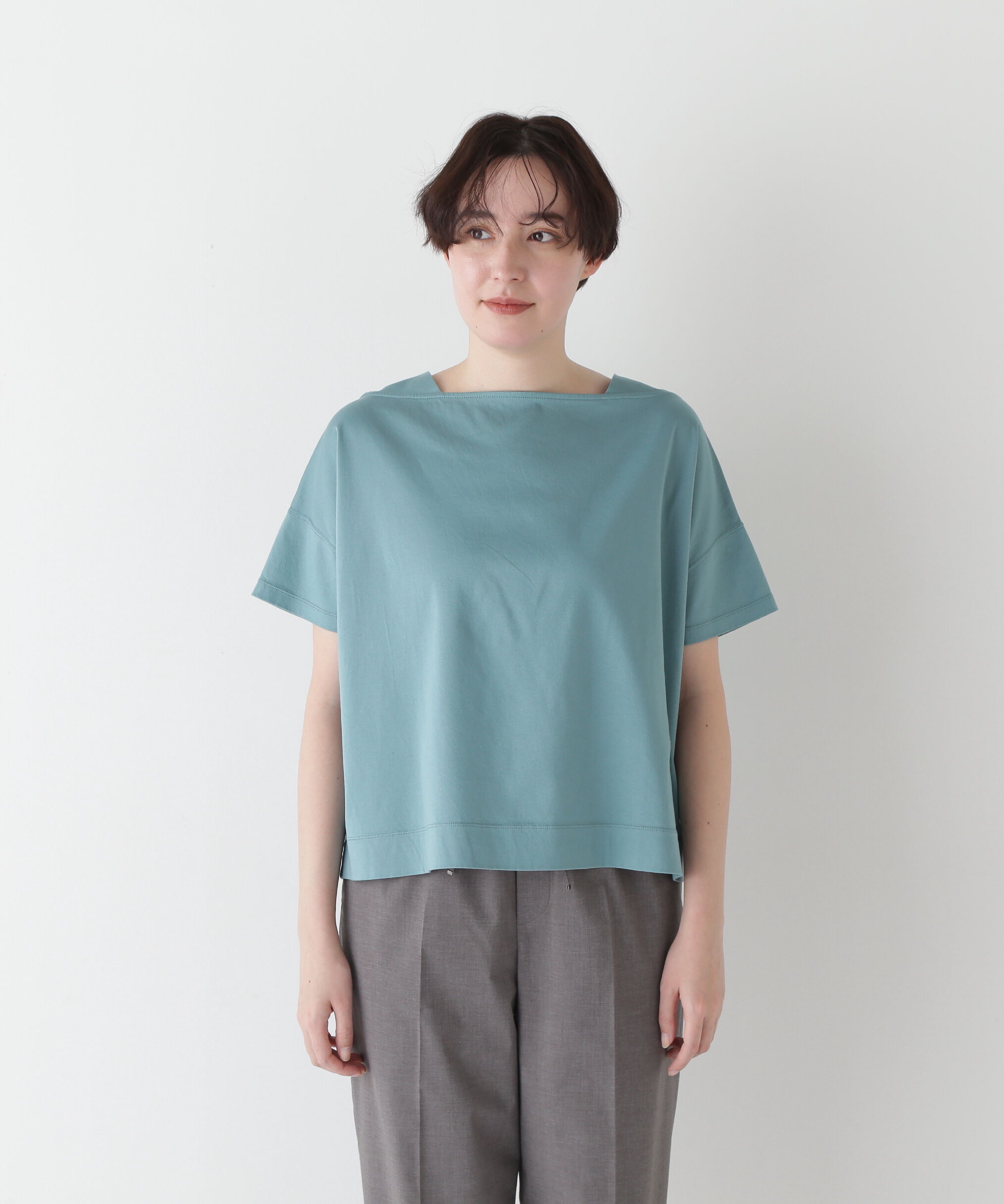  「◆≪汗ジミ軽減≫ 機能素材バック刺繍ロゴプルオーバー」|Tシャツ・カットソー|