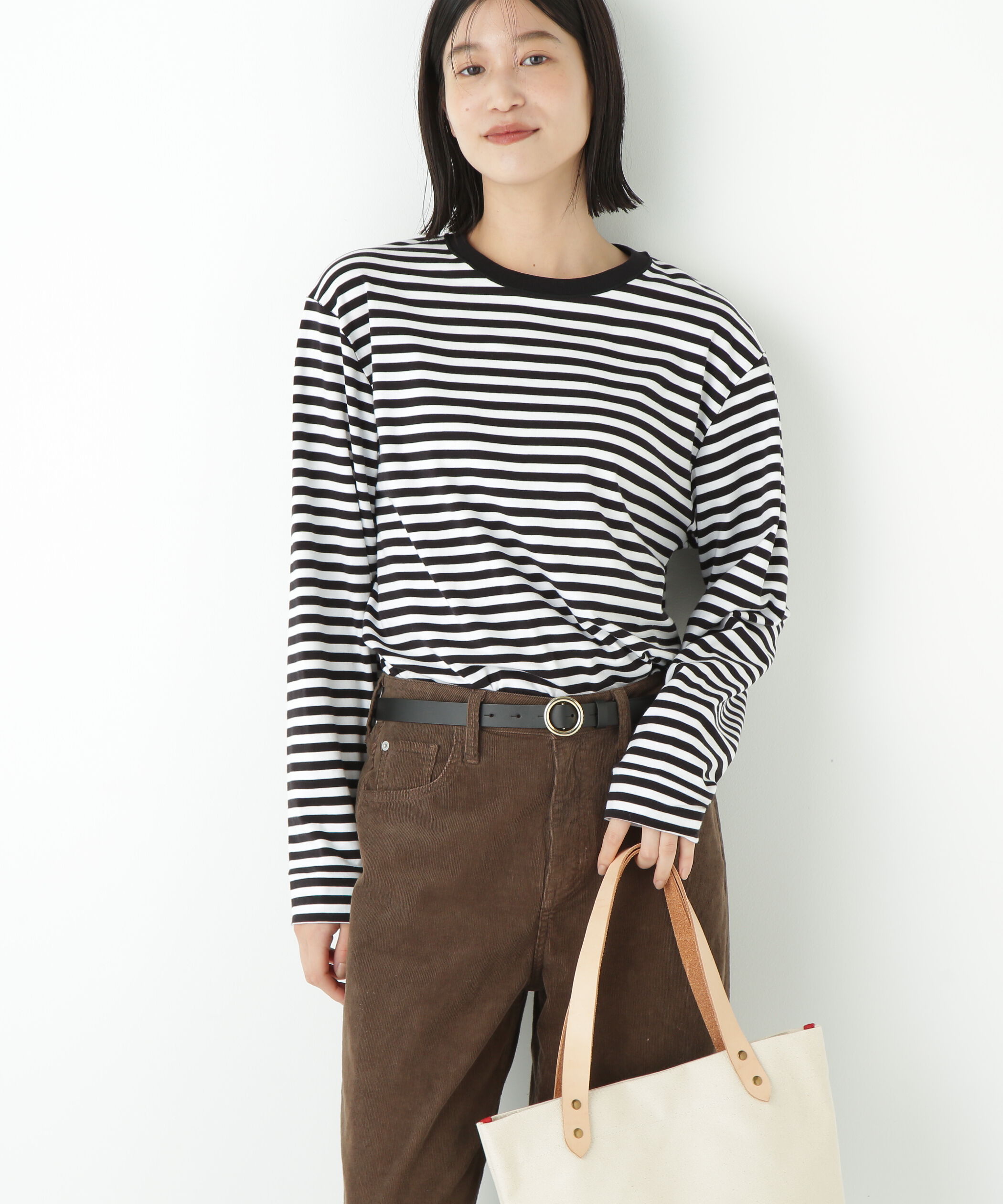  「◆ゼロロックコットンスムースボーダーカットソー」|Tシャツ・カットソー|