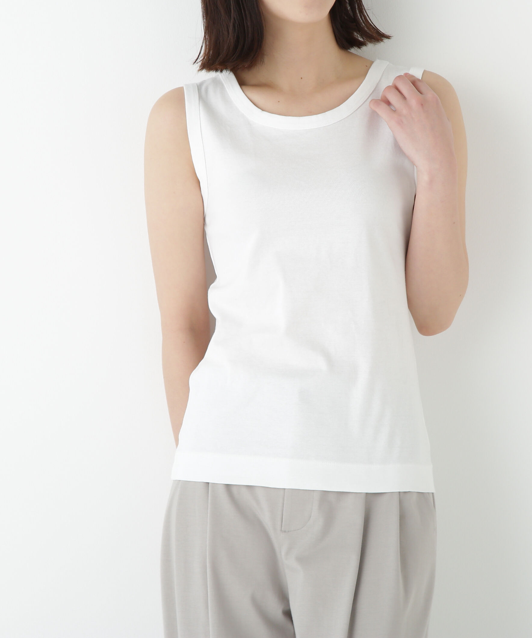  「《定番 / 大人気追加商品》オーガニックコットンタンクトップ」|Tシャツ・カットソー|
