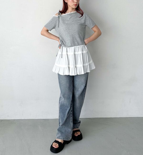 archives「レーストリミングワンショルカットＴＯＰＳ」|Tシャツ・カットソー|
