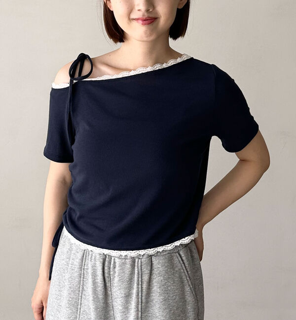 archives「レーストリミングワンショルカットＴＯＰＳ」|Tシャツ・カットソー|
