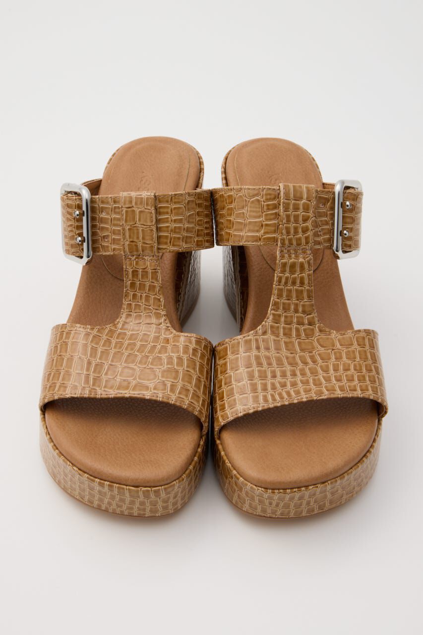 MOUSSY「CROCO CHUNKY HEEL サンダル」|サンダル|