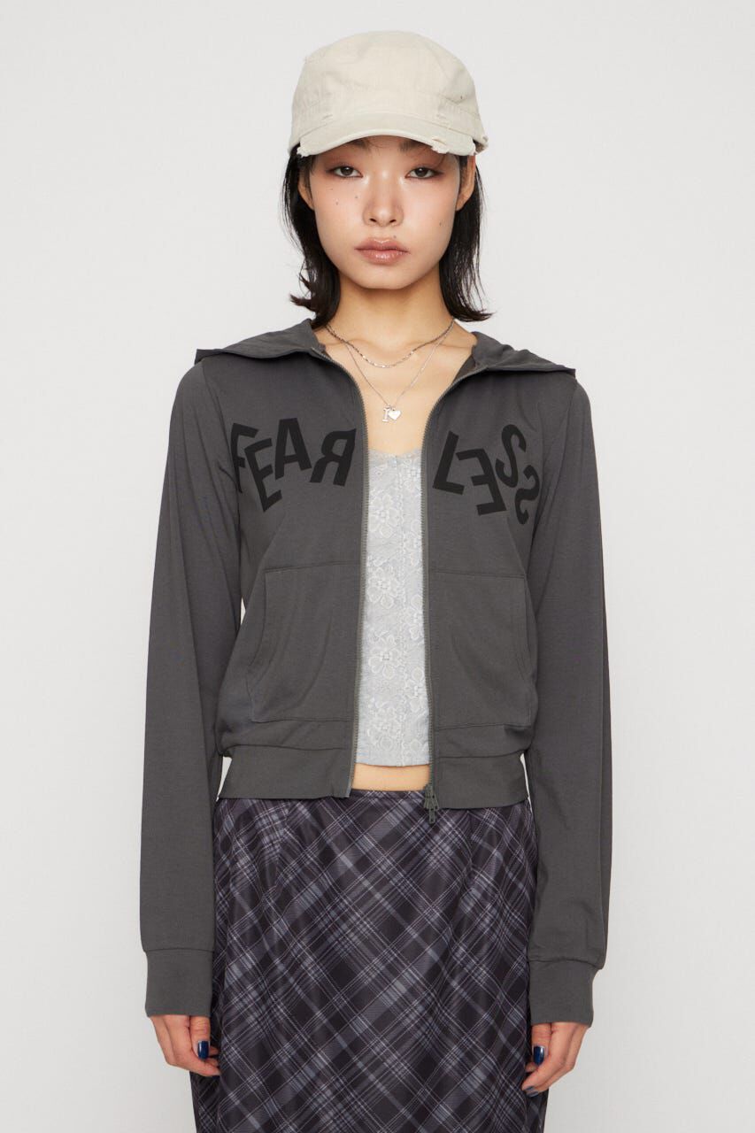 LAGUA GEM「LETTERING  PRINT LIGHT パーカー」|パーカー|C.GRY