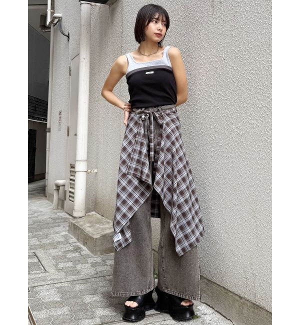 MURUA「スカートスタイルラップシャツ」|その他|