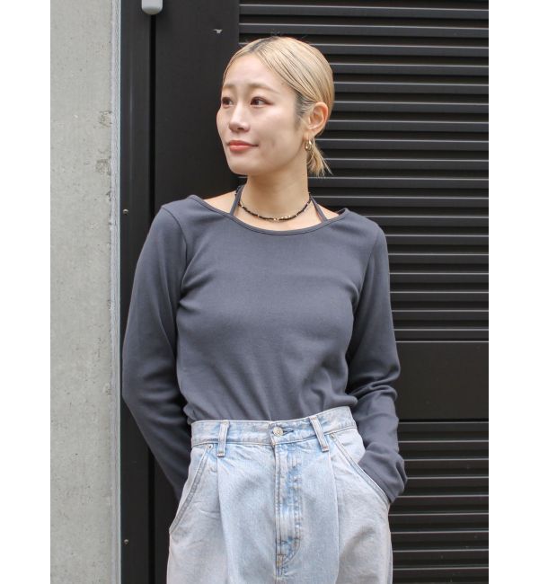 Ungrid「リボンデザインロングスリーブTee」|Tシャツ・カットソー|