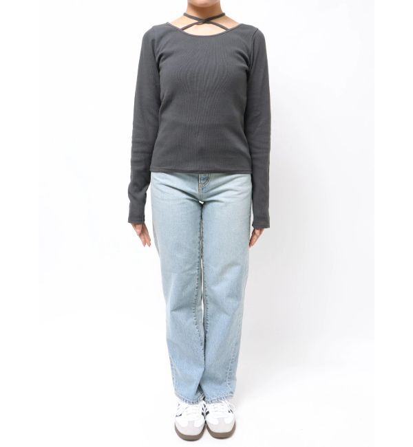 Ungrid「リボンデザインロングスリーブTee」|Tシャツ・カットソー|