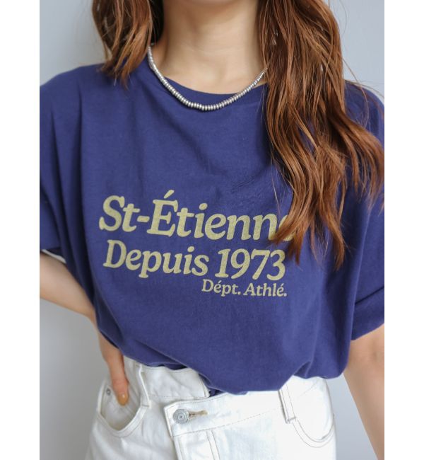Ungrid「ミニスラブビッグシルエットロゴTee」|Tシャツ・カットソー|
