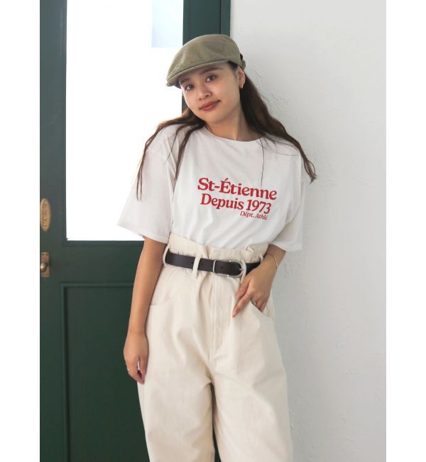 Ungrid「ミニスラブビッグシルエットロゴTee」|Tシャツ・カットソー|