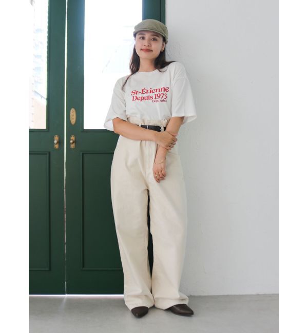 Ungrid「ミニスラブビッグシルエットロゴTee」|Tシャツ・カットソー|