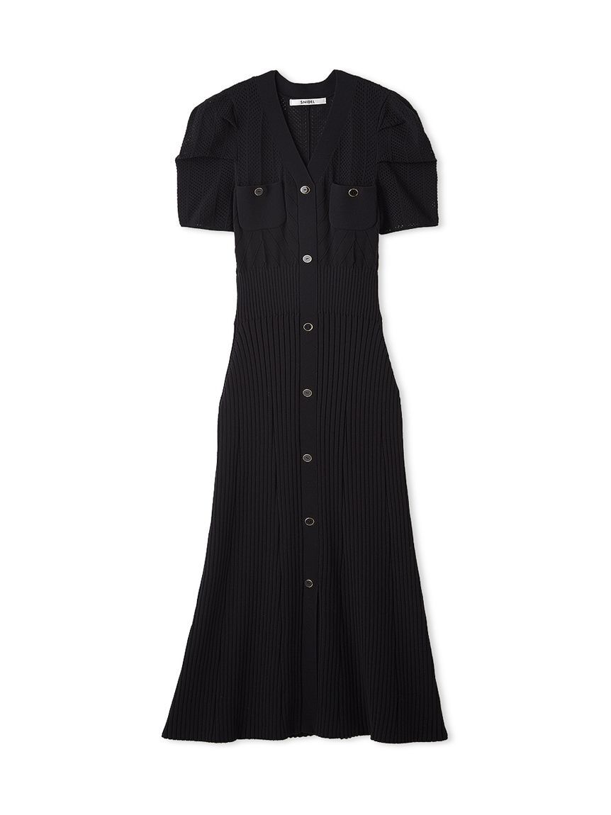SNIDEL「フロントボタンニットワンピース」|ワンピース|