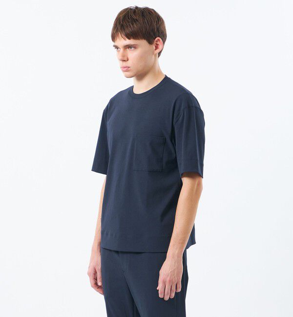 MACKINTOSH PHILOSOPHY「ブリテック 五分袖ポケT ドライフラットストレッチクロス」|Tシャツ・カットソー|