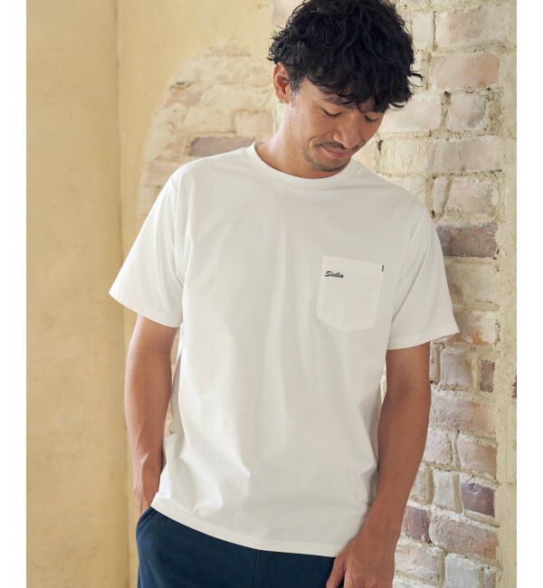 ikka「【接触冷感】速乾COOLポケットプリントTシャツ」|Tシャツ・カットソー|
