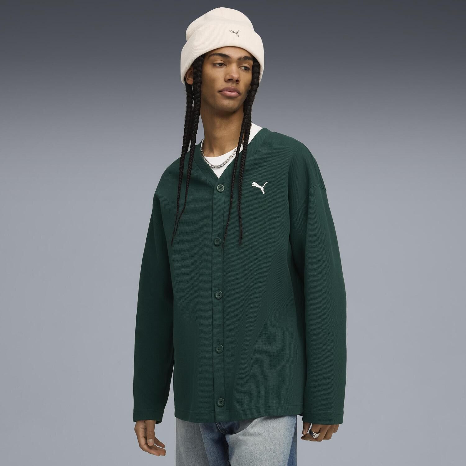 PUMA「【PUMA ｳｪｱ】M WARDROBE ESS RELAXEDJACQUARD」|ポロシャツ|