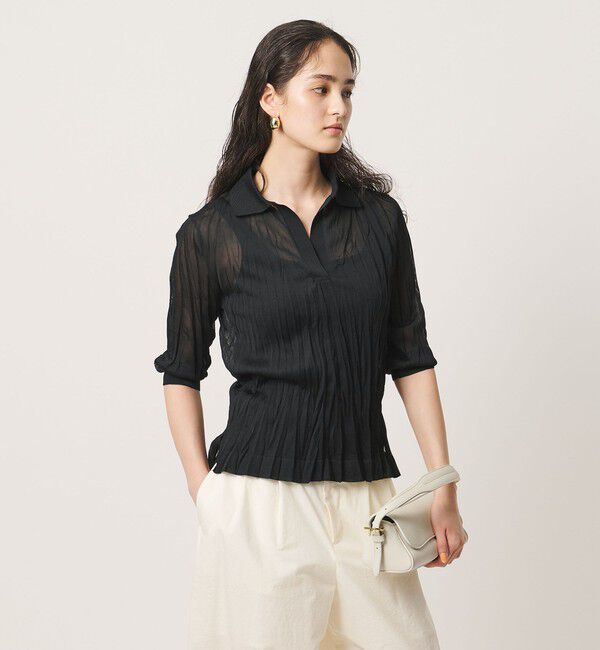 UNITED ARROWS「ランダム プリーツ ニット ‐ウォッシャブル‐」|ニット・セーター|