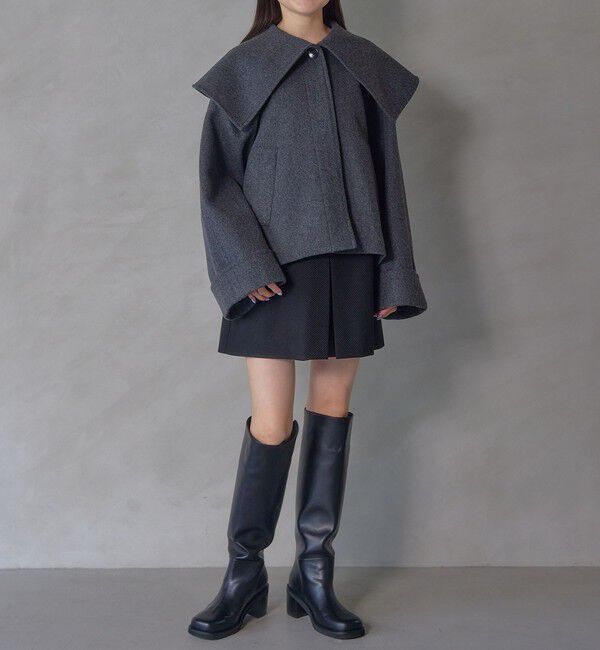 EMMEL REFINES「＜EMMEL REFINES＞EM ビッグカラー ショートコート」|その他|