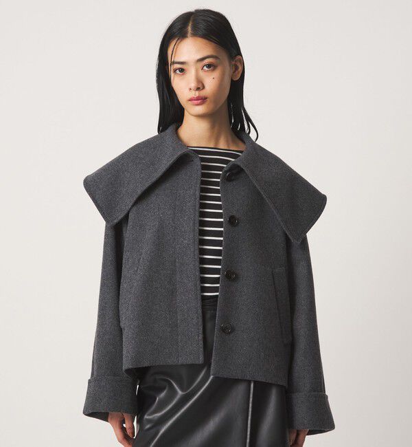 EMMEL REFINES「＜EMMEL REFINES＞EM ビッグカラー ショートコート」|その他|