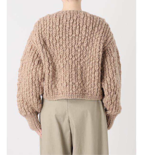 IENA LA BOUCLE「《予約》IENA LA BOUCLE スラブハンドニットショートカーディガン」|カーディガン|