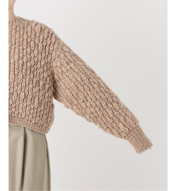 IENA LA BOUCLE「《予約》IENA LA BOUCLE スラブハンドニットショートカーディガン」|カーディガン|
