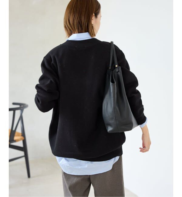 SLOBE IENA「《WEB限定カラーあり/追加予約》サガラ刺繍スエットライクニットカーディガン」|カーディガン|