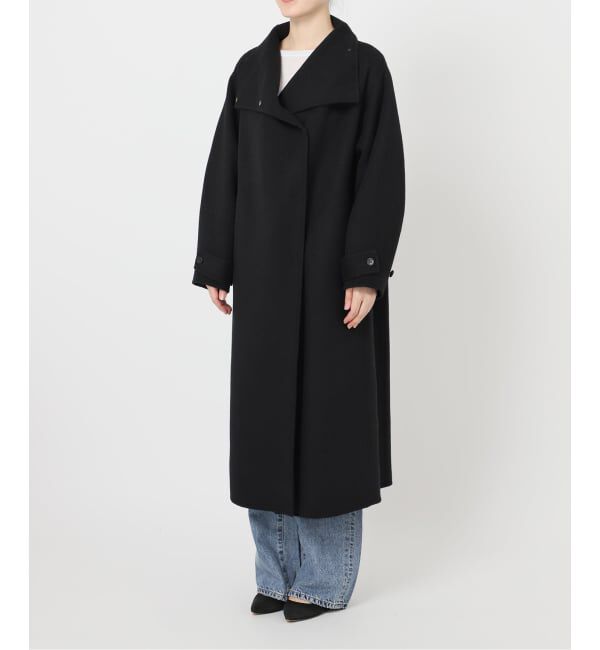 Spick and Span「《WEB限定 / 追加予約》ビーバーニュアンスカラーオーバーコート」|ノーカラーコート|