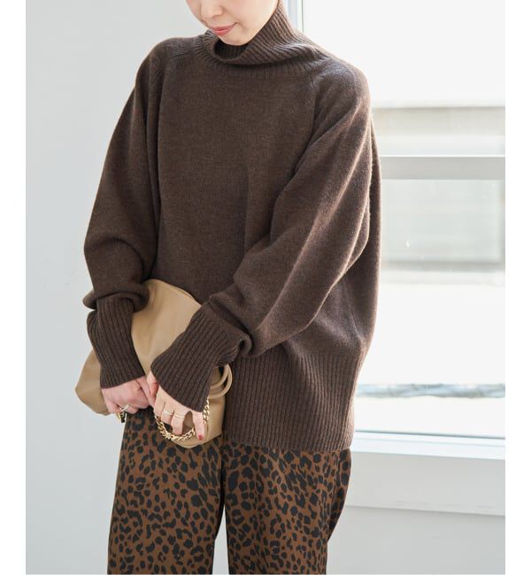 Spick and Span「《予約》ウールカシミヤハイネックプルオーバー」|ニット・セーター|