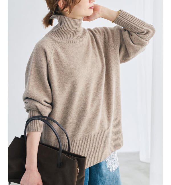 Spick and Span「《予約》ウールカシミヤハイネックプルオーバー」|ニット・セーター|
