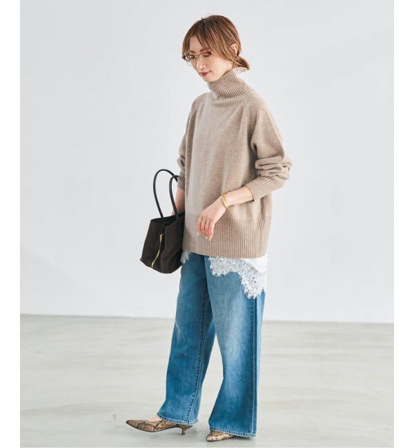 Spick and Span「《予約》ウールカシミヤハイネックプルオーバー」|ニット・セーター|