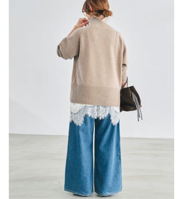Spick and Span「《予約》ウールカシミヤハイネックプルオーバー」|ニット・セーター|