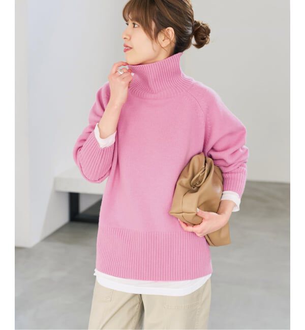 Spick and Span「《予約》ウールカシミヤハイネックプルオーバー」|ニット・セーター|