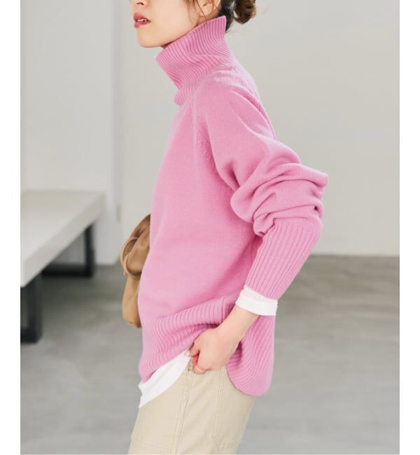 Spick and Span「《予約》ウールカシミヤハイネックプルオーバー」|ニット・セーター|