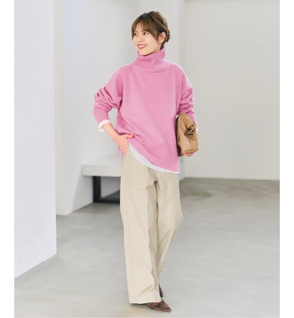 Spick and Span「《予約》ウールカシミヤハイネックプルオーバー」|ニット・セーター|
