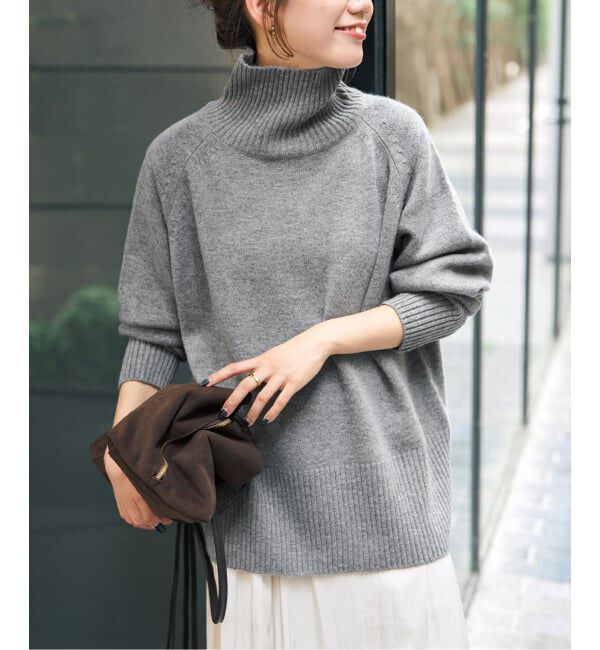 Spick and Span「《予約》ウールカシミヤハイネックプルオーバー」|ニット・セーター|
