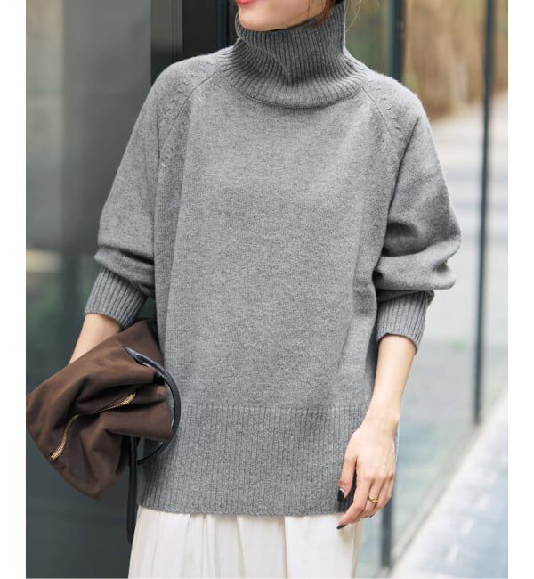 Spick and Span「《予約》ウールカシミヤハイネックプルオーバー」|ニット・セーター|